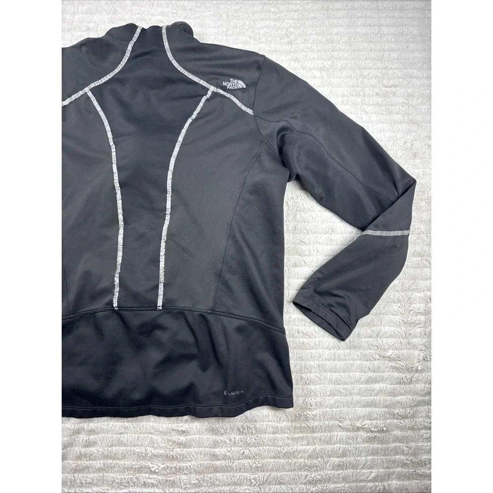 The North Face‎ Jacket Men L Black Flight Series Running Cycling Windstopper GUC